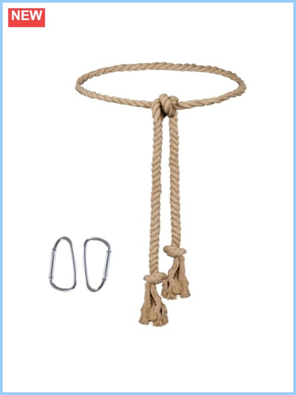 Cotton Braided Rope Belt 98 Inch Adjustable Waist Belt for Dress Costume